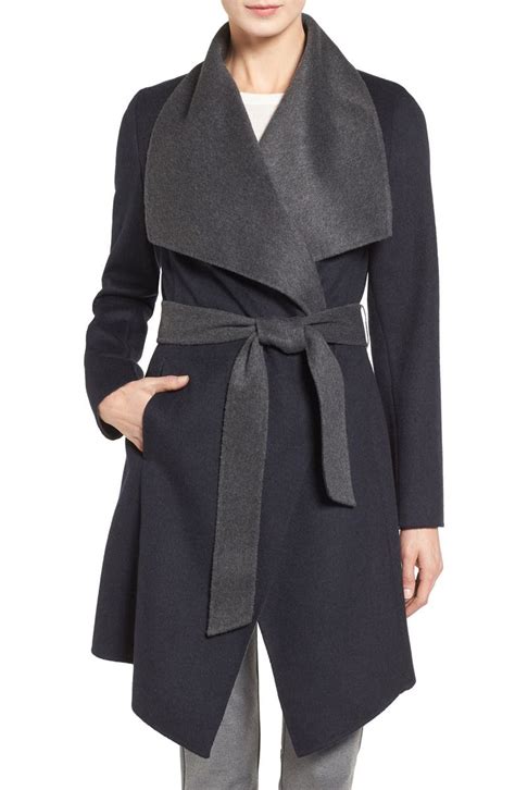 michael kors plush wool wrap coat|Michael Kors ladies padded coats.